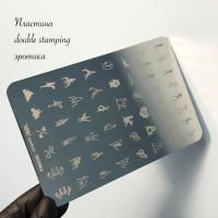 Пластина для стемпинга Double Stamping Эротика 9,5*14,5 см