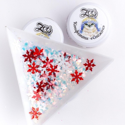 1565 Конфетти "Снежок" 1 г