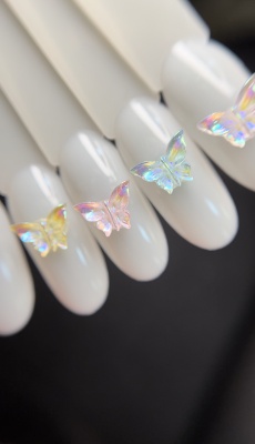 1813 Фигурки объёмные "Бабочки" 10 шт