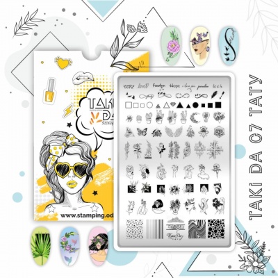 Пластина для стемпинга TAKIDA 07 "Тату"